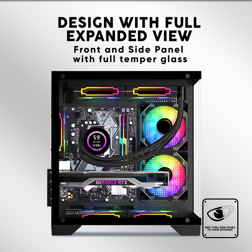 Armaggeddon Aquaron WiBO Micro-ATX Gaming PC Case in Nepal