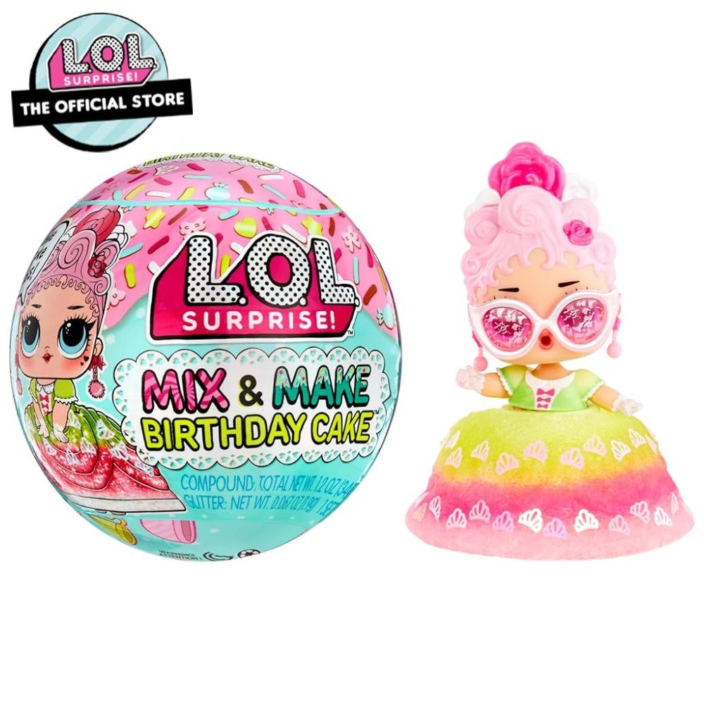 LOL Surprise Mix & Make Birthday Cake with Doll & Accessories