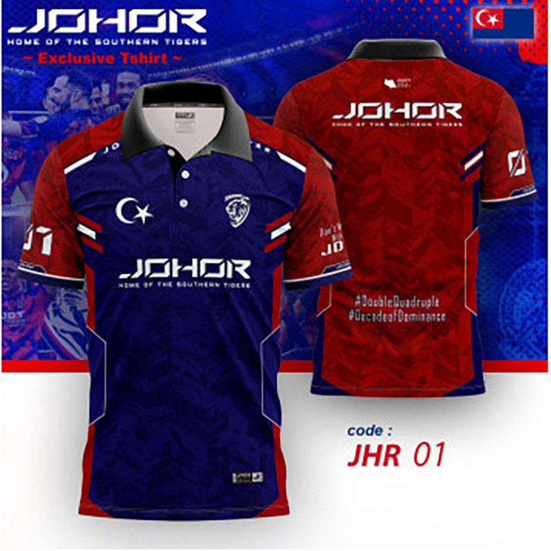 JOHOR DT - THE SOUTHERN TIGER Sublimation T-Shirt / Baju Jersey T-Shirt