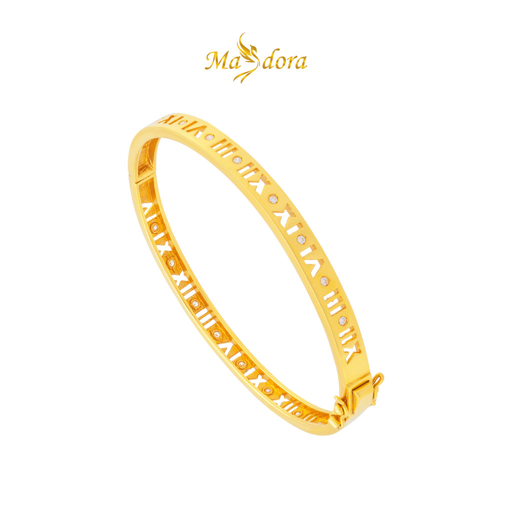 MASDORA 916 Gold Bangle Gelang Tangan Emas ~ Roman Atlas 1C (EMAS 916/22K)