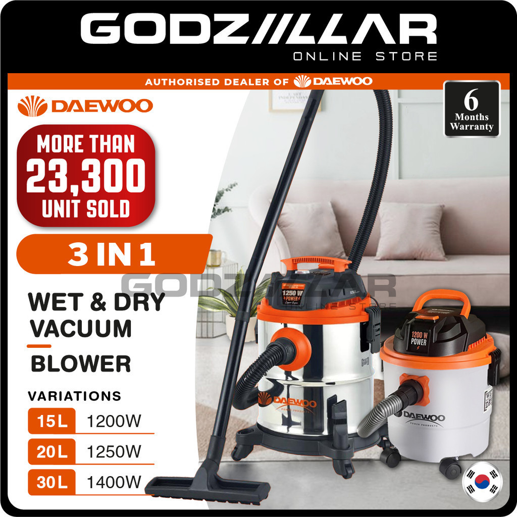 Daewoo Pro Vacuum Cleaner Series | Wet & Dry Vacuum Cleaner | 15L / 20L / 30L | Mostaz Moto & Hyundai & Q9