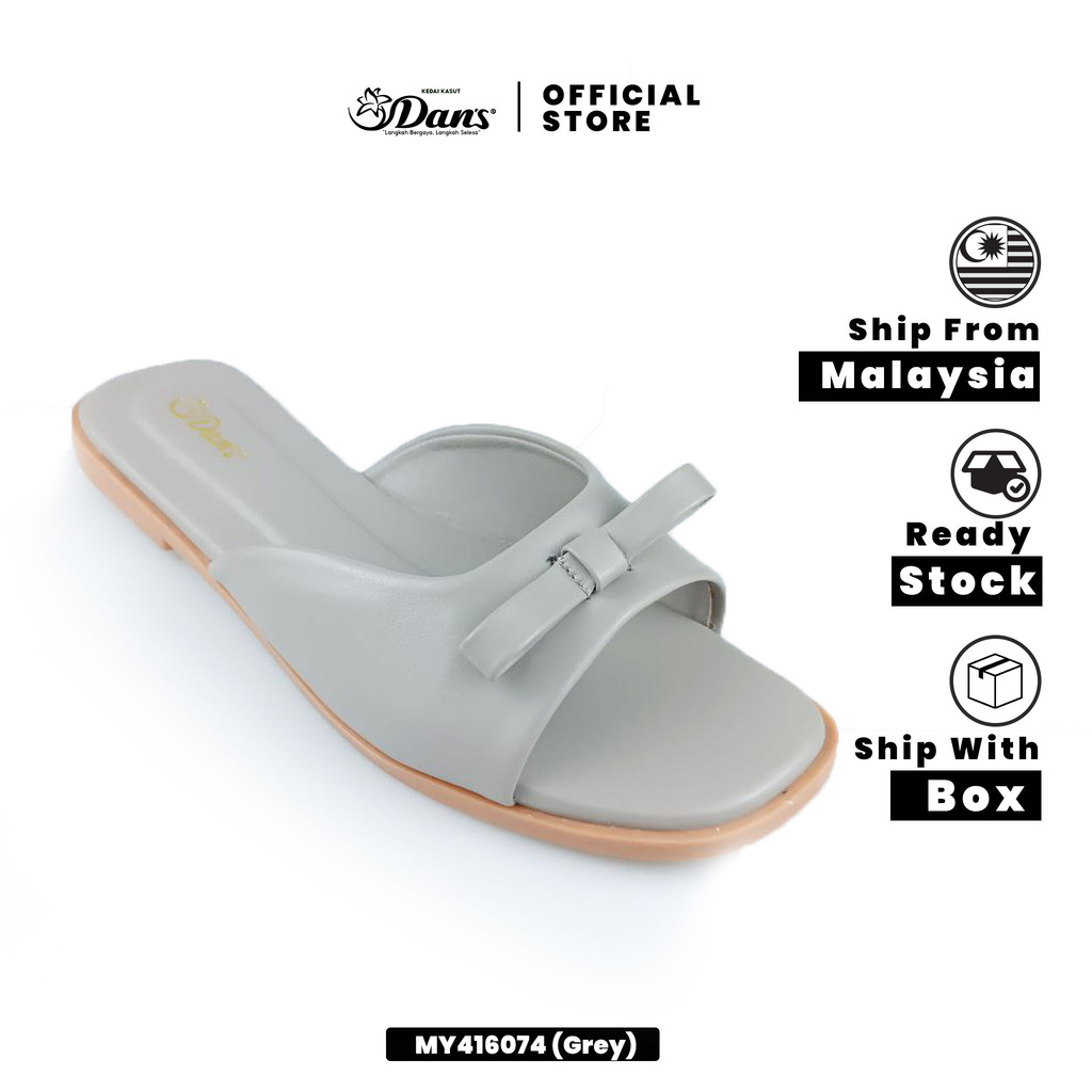 Dan's Selipar Ringan Wanita / Perempuan - Coklat/Kelabu  MY416074