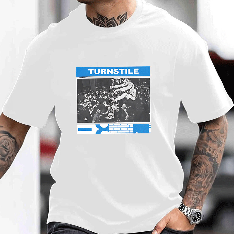Turnstile Band Concert T-Shirt Men's Graphic Tee Music Festival Apparel Official Merchandise
