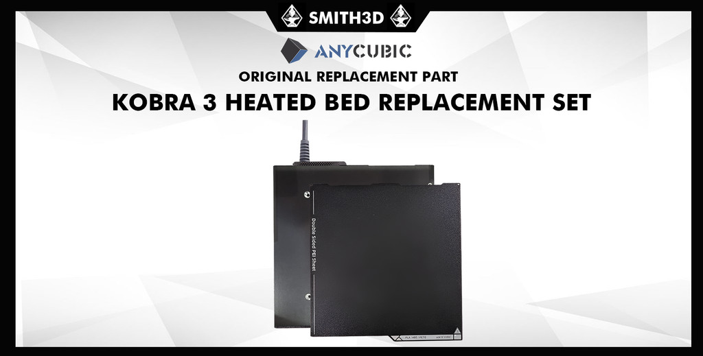 Anycubic kobra 3 heated bed replacement with build plate, kobra 3 heat bed spare part replacement 3d printer parts