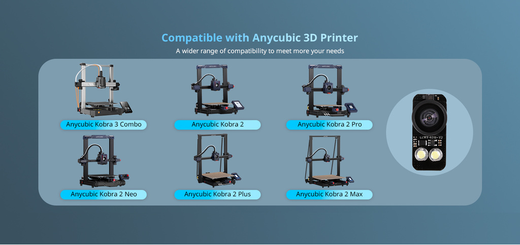Anycubic kobra 3 camera, live view camera for kobra 2 series kobra 3 supervision real time monitoring camera for kobra 3