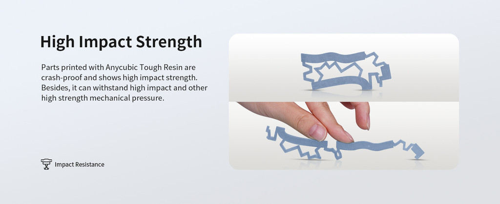 Anycubic flexible tough resin 2.0 1kg, 405nm resin for sla printer high precision mechanical dental nylon like flexible