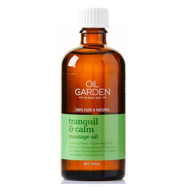 EXP 04/2027 - OIL GARDEN Tranquil & Calm Massage & Body Oil (100ml) 100% Pure Essential Oil Blend 澳洲100%纯植物精油