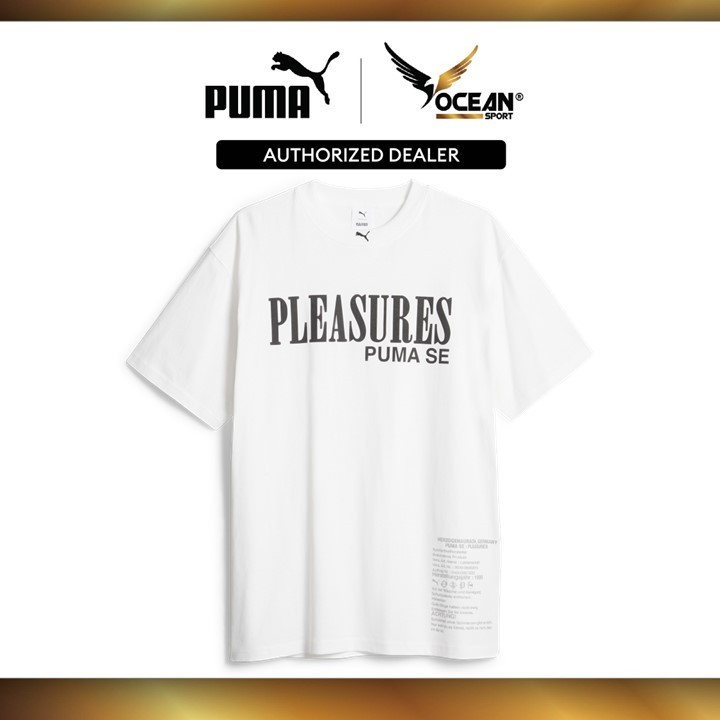 PUMA x PLEASURES Male Typo Tee (PUMA White) 62087802