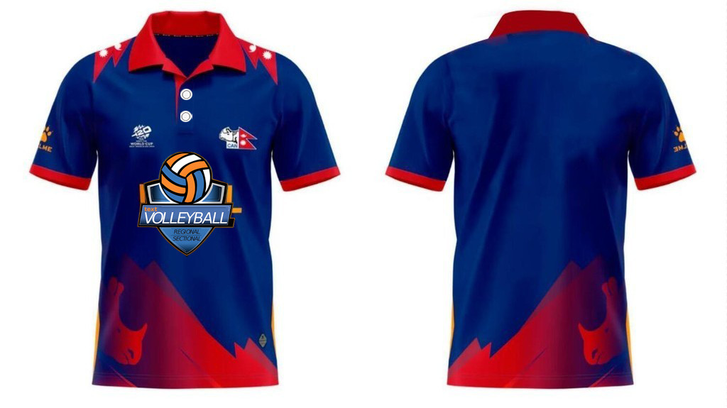 2024 West Indies and the United States cricket NEPAL PLAYER POLO SHIRT-FREE CUSTOM NAME AND NUMBER-6