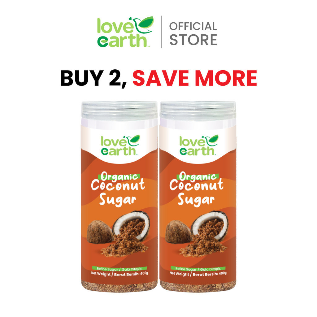 Twin Pack Organic Coconut Sugar 400g x 2