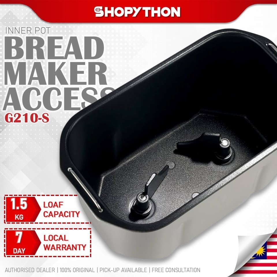 Bread Maker Inner Single Pot G210-S (1.5kg) Accessory Spare Part Replacement Non-Stick Baking Pan TRIO PERYSMITH MMX