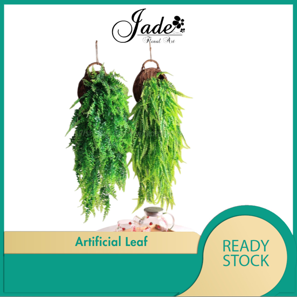 ARTIFICIAL LEAF / DAUN JURAI /HIASAN PELAMIN /DAUN HIASAN /HANGING GARLAND /PLANT SIMULATION GREEN LEAVES /WEDDING DECOR