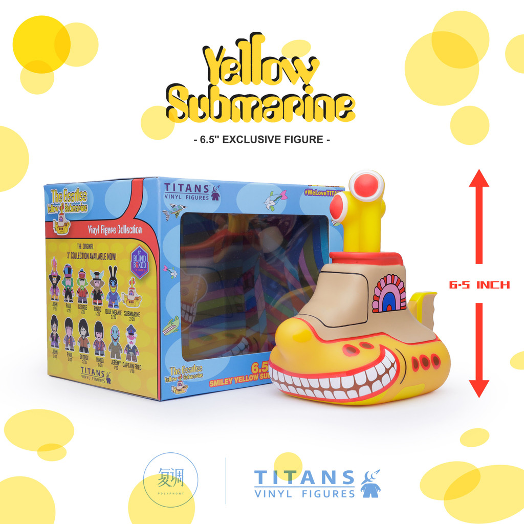 [Duplex] Ready Stock Titans Smile Version Yellow Submarine The Beatles