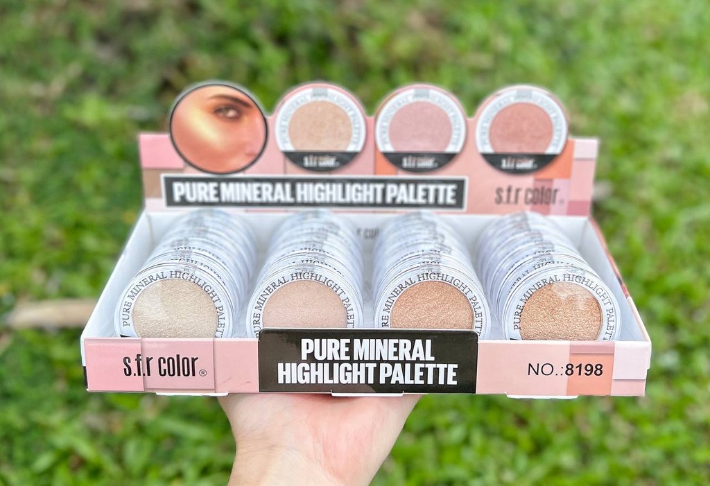【borong】【ready stock】RM1.80/1 PCS sfr color highlighter palette pure mineral
