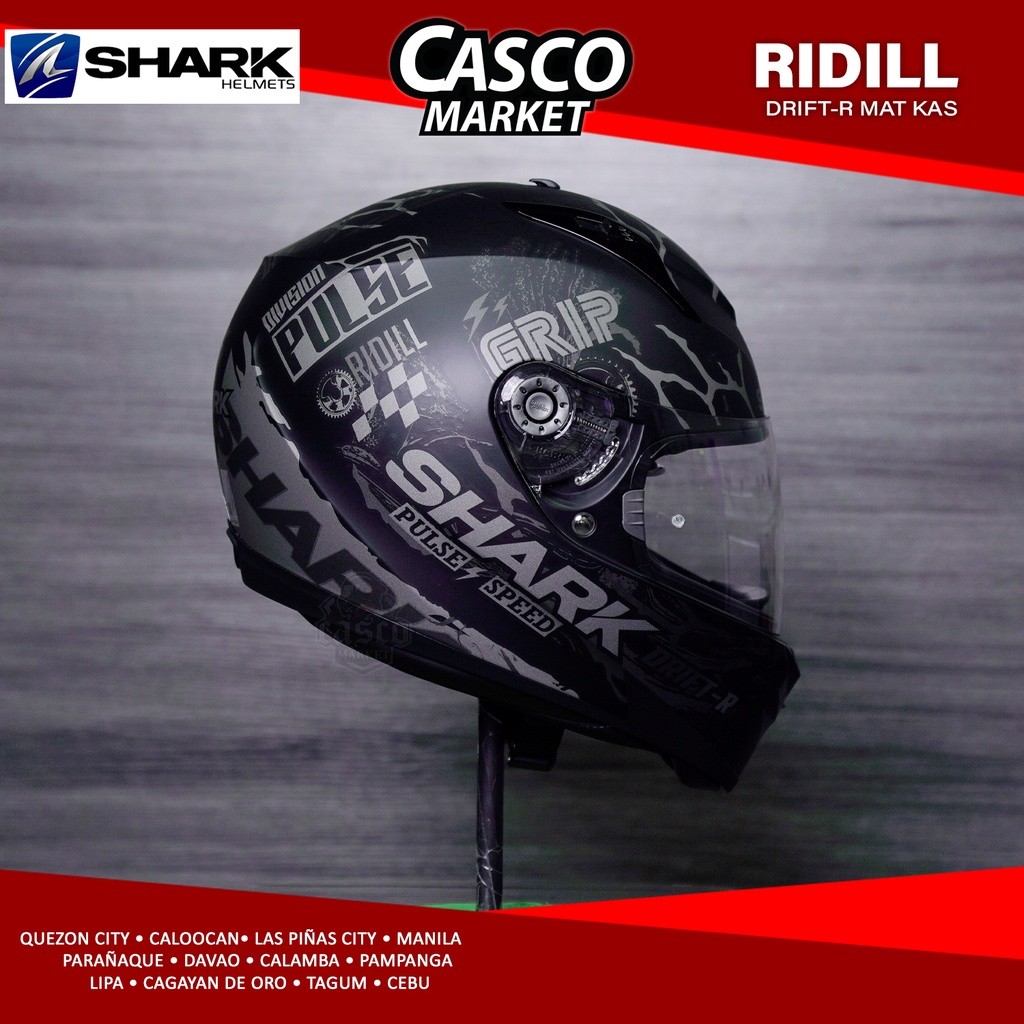 in stock SHARK RIDILL 1.2 DRIFT MOTORCYCLE FULLFACE DUAL VISOR HELMET