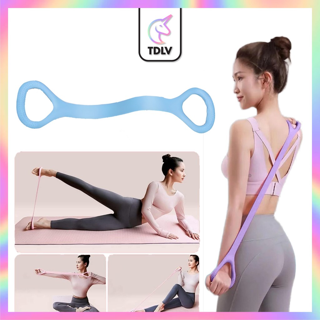 TDLV Multifunction Yoga Training Tension Rope Sit-ups Fitness Workout Foot Pedal Resistance Band