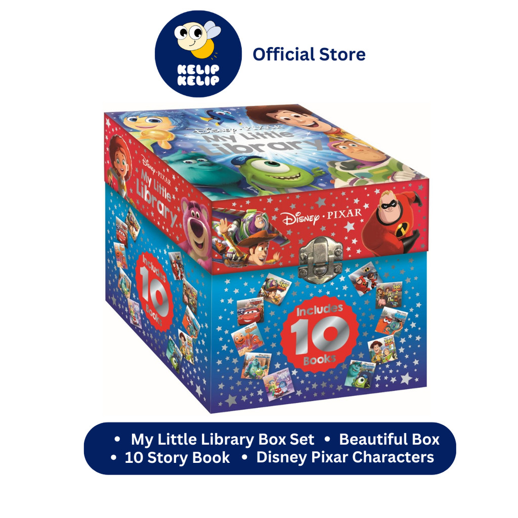 Disney Toy Story Incredibles Monsters Inc Inside Out My Little Library Boxset with 10 books for Kids