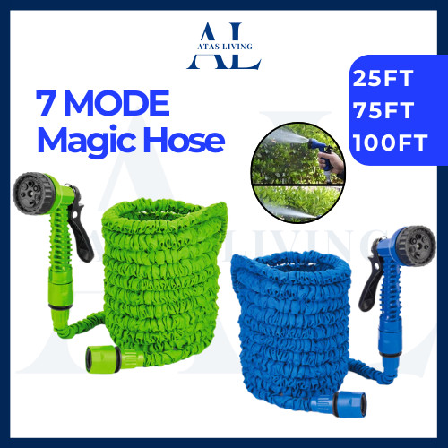 ATAS Multifunction Expandable Magic Hose 25FT-100FT Garden Water Hose Getah Paip