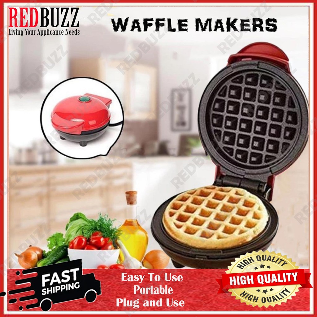 [Shopee Choice] REDBUZZ Electric Waffles Maker Breakfast Waffle Machine Egg Cake Pan Eggette Machine Mini Waffle Pot