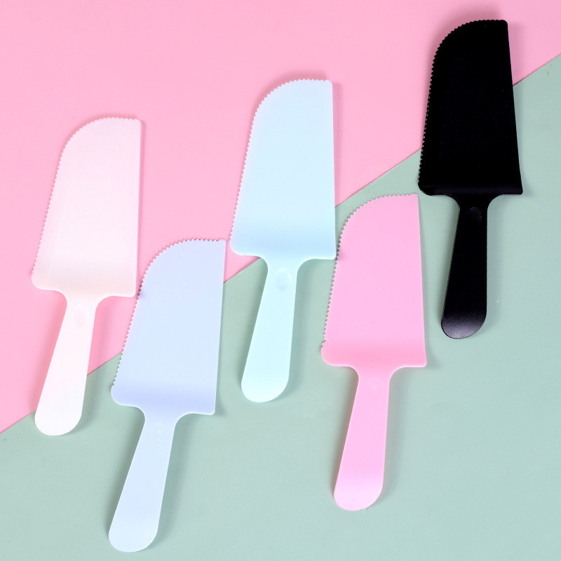 Disposable Thick Plastic Birthday Cake Knife Spade Dessert Pastry Cutting Slicing Tools Party Use