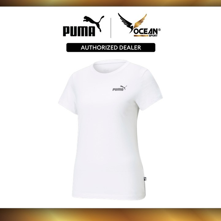 PUMA Female ESS Small Logo Tee (White) 68087702