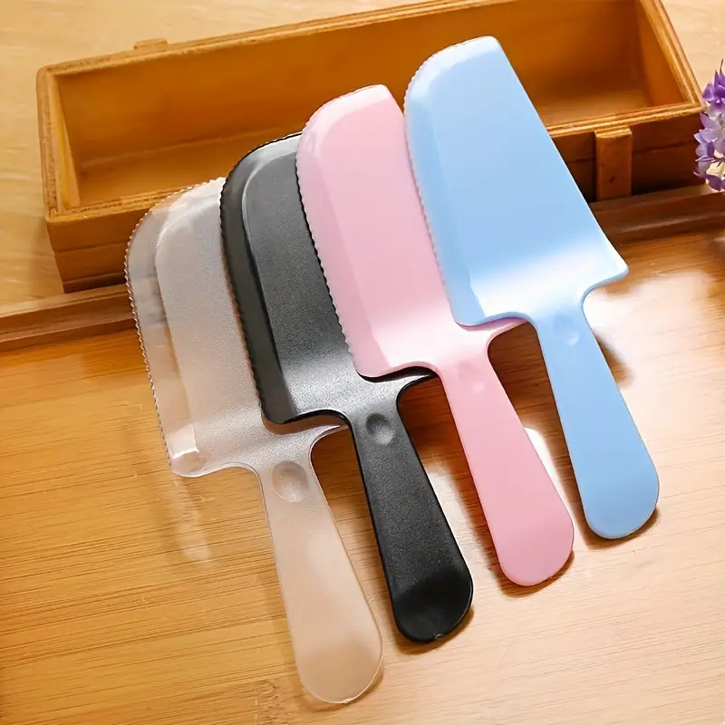 Disposable Plastic Birthday Cake Cutter Knife Dessert Slicing Party Supplies Individual Packaging