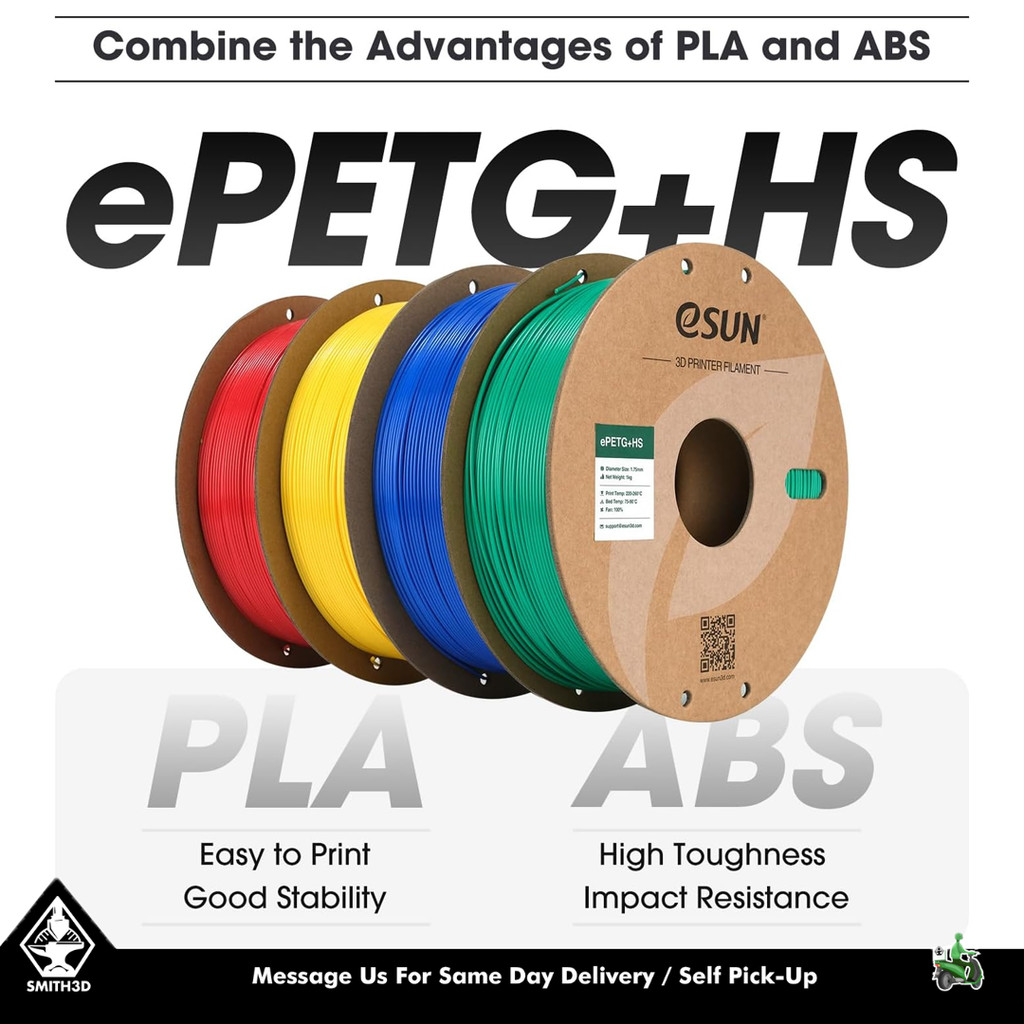 sg 11134202 7repg m2wy9uo5ek4n89 eSun PETG HS 1.75mm 1KG, High Speed Filament for 3D Printer High Speed PETG filament for FDM Printers, Fast Filament