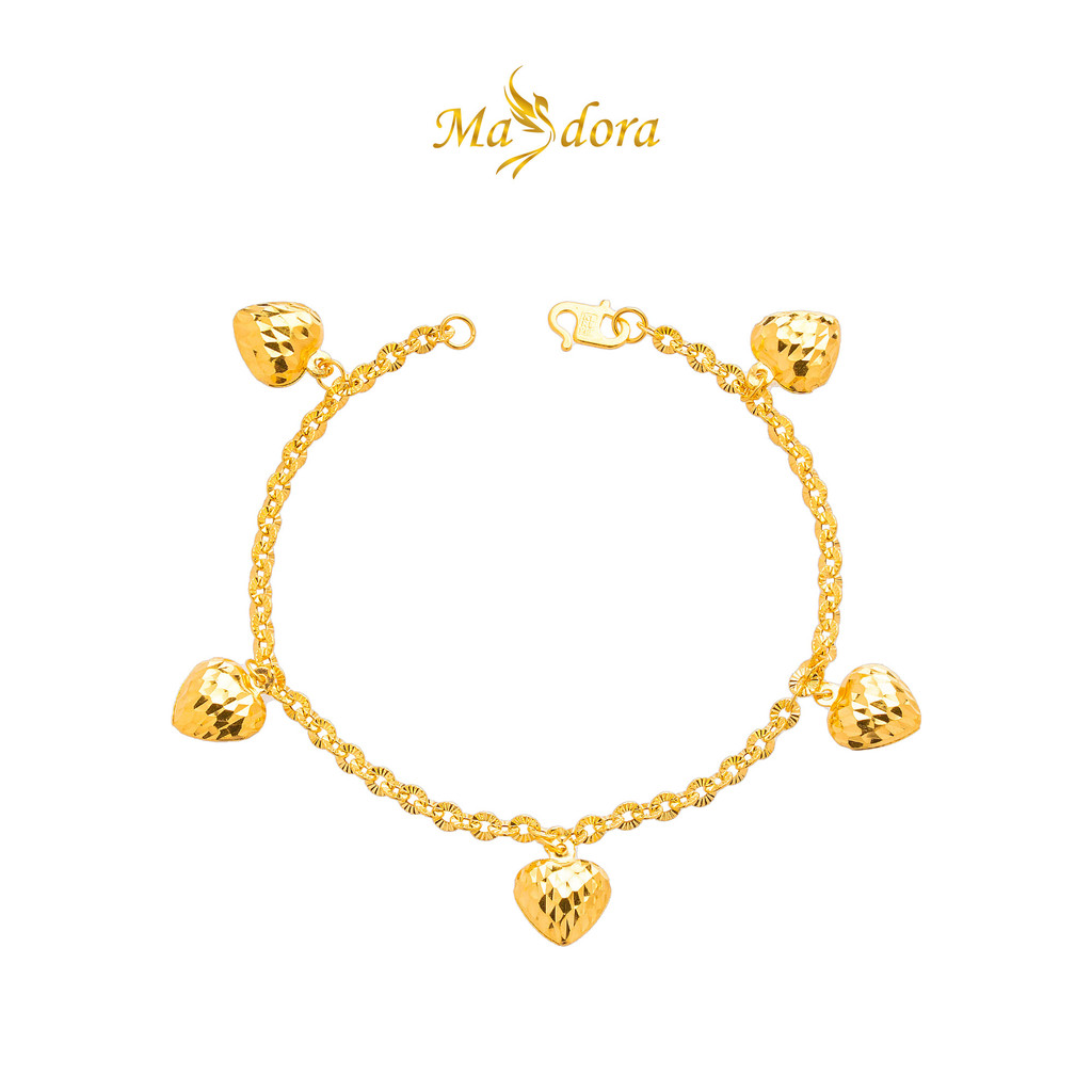 MASDORA 916 Gold Bracelet Rantai Tangan Emas ~ Shining Sauh Fluffy Love (5L) (EMAS 916/22K)