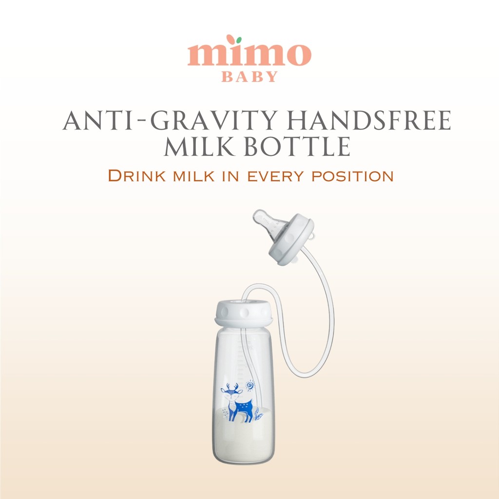 Mimo Baby Anti-Gravitation Handsfree Milk Bottle, 150ml