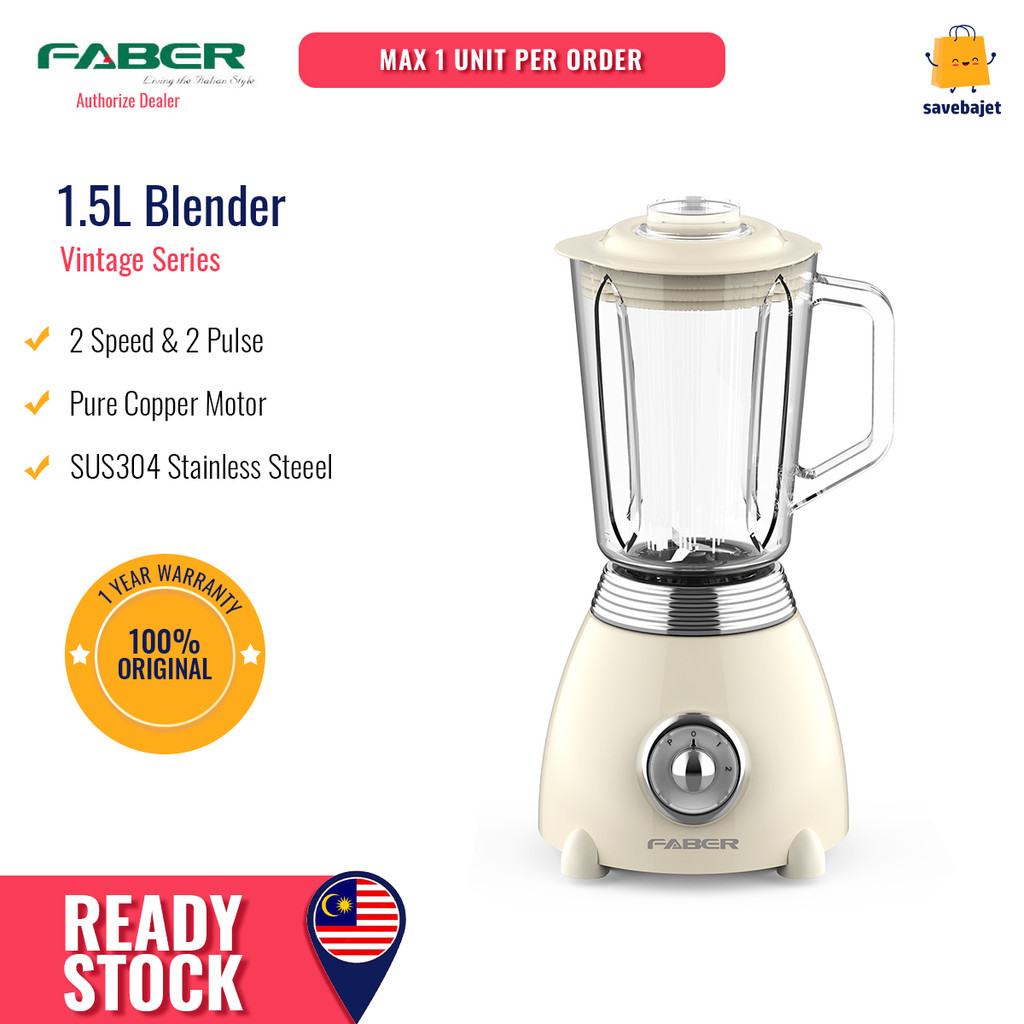 Faber Mesin Pengisar Elektrik Blender Vintage Series (1.5L) FBG-V515