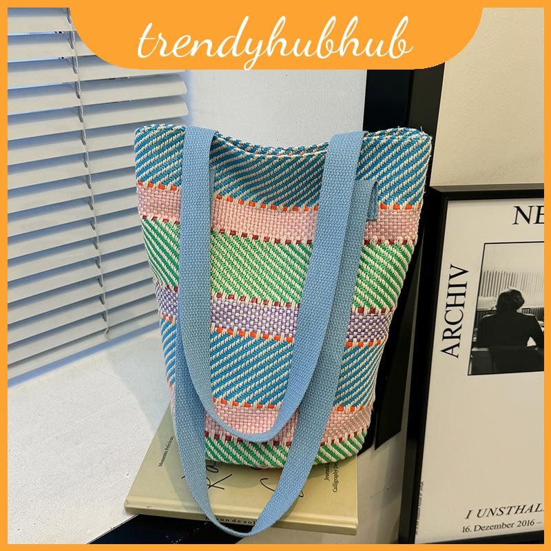 And Vibrant Pink Blue Casual Bucket Bag Spacious Tote For Women Ideal For Use Everyday