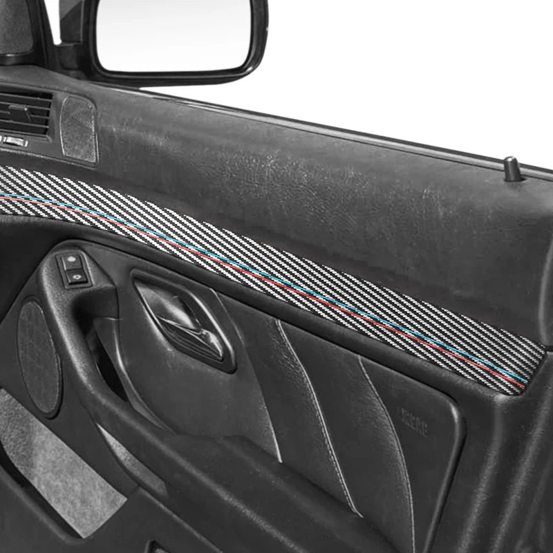 TPIC Door Panel Trim Strip for BMW 5 Series M5 E39 1995-2003 Made of Alcantara 4PC Sticker Car Decor Interior Tuning Acc