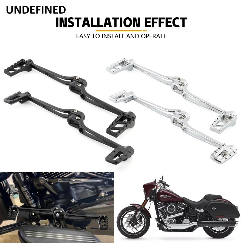 Chrome Heel Toe Gear Shift Levers Riot Shifter Pegs For Harley Touring Road King Electra Street Glide Softail FL Fatboy