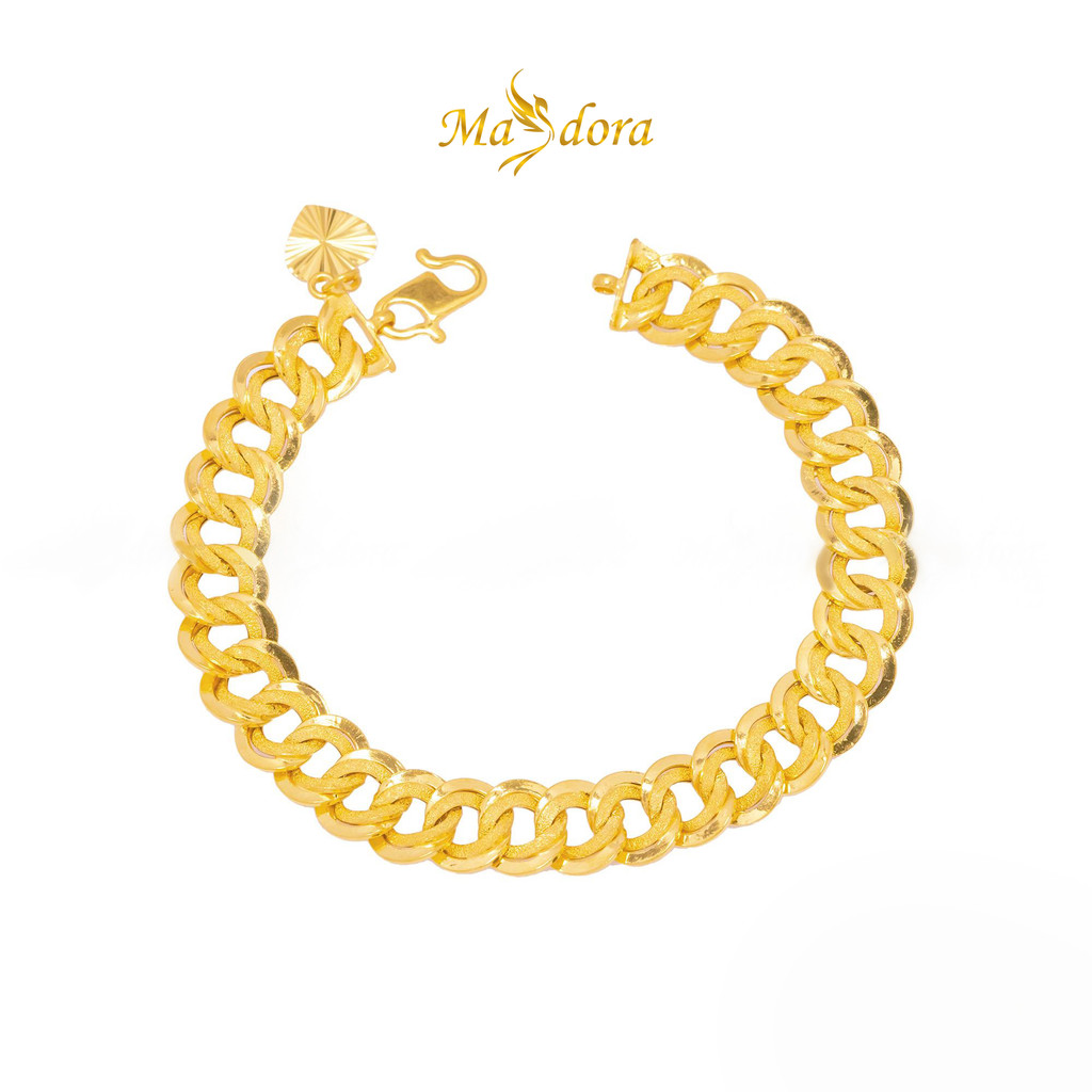 MASDORA 916 Gold Bracelet Rantai Tangan Emas ~ Coco King - 6mm (EMAS 916/22K)