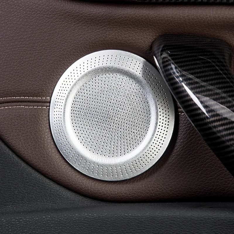 Door Speaker Horn Car Covers Stickers Decoration Trim Car Styling Accessorie Stainless For BMW X1 2020 2019 2018 2017 20