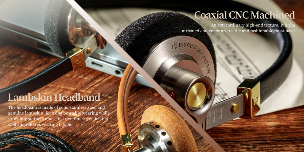 Roseselsa Harukana Yama, Over-Ear Wired Headphones: Hi-Fi Vintage