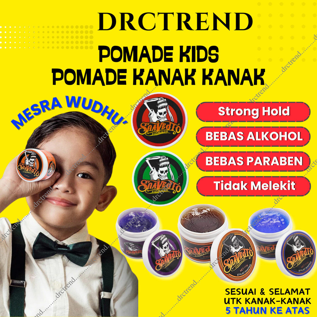 POMADE MINYAK RAMBUT BUDAK LELAKI KIDS POMADE KANAK KANAK POMADE GEL RAMBUT KANAK KANAK STRONG HOLD