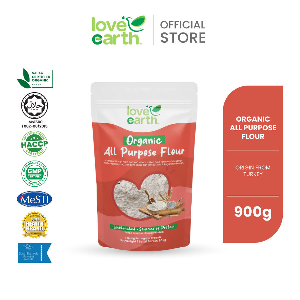 Organic All Purpose Flour / Plain Flour / Wholemeal Flour / High Protein Flour / Coconut Flour 900g