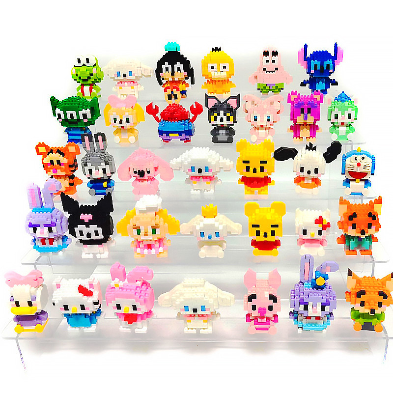 DIY Bricks Blocks Toy Cute Cartoon Character Nano Building Block Children Kids Adults Birthday Gift