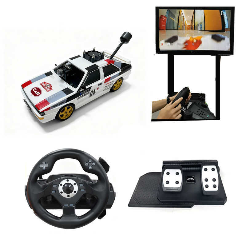 Driving Simulator Amusement Park with 1080P Camera Toy Teenager 1: 28FPV Steering Wheel Remote Control Racing Car