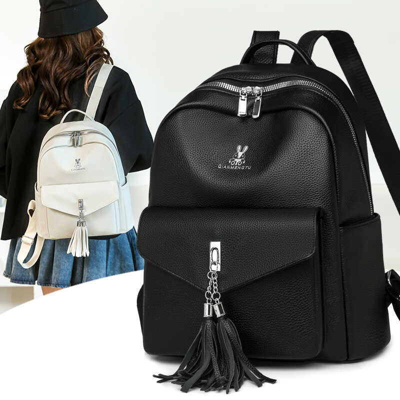 Backpack Female Korean Version 2025 Fashionable Unique All-Match Ladies Backpack Large Capacity Travel Lightweight Backpack