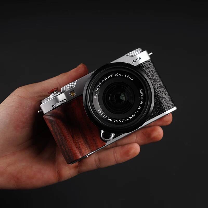 Wood Hand Grip Holder Non-slip Sticker For Fujifilm XM5 X-M5