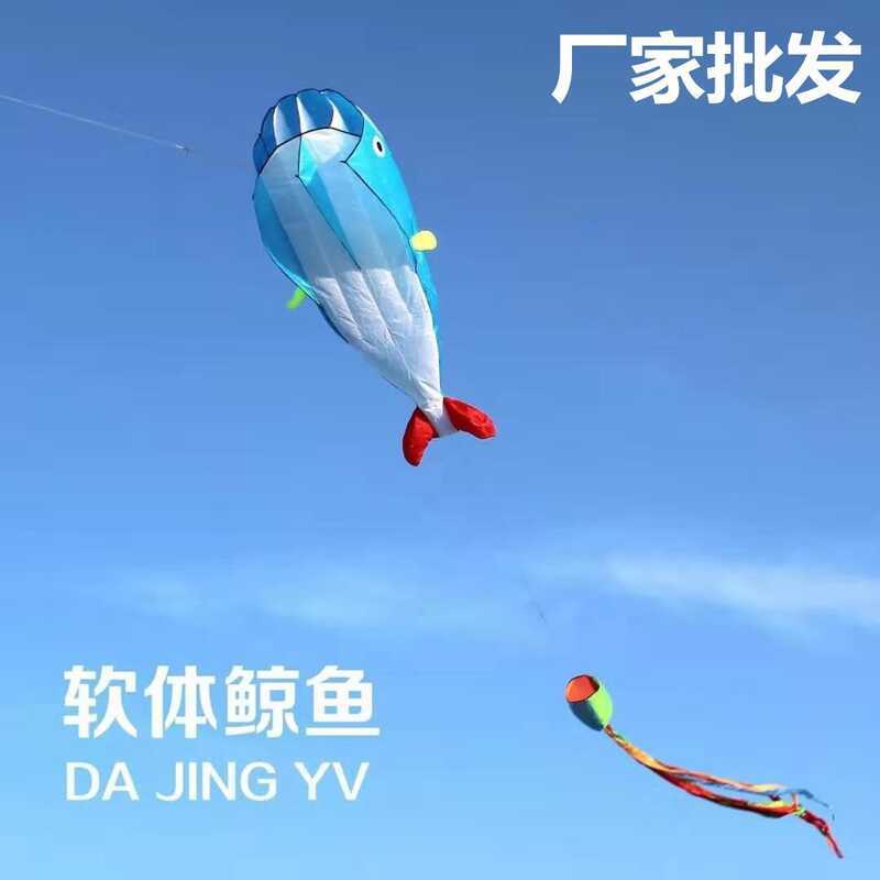 2.2m Soft Whale Whale Kite Adult Large Kite Breeze Easy Fly