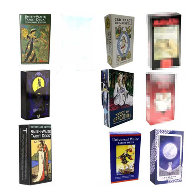 2022 Styles 12 * 7 Large Size tarot Card English tarot Card tarot ck with Paper Manual