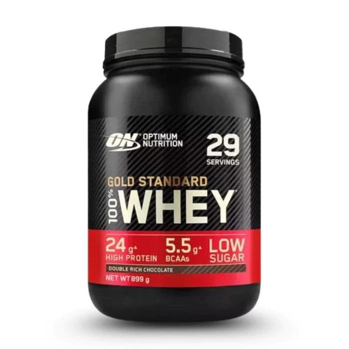 Optimum Nutrition Gold Standard 100% Whey Protein Powder, Double Rich Chocolate 899g