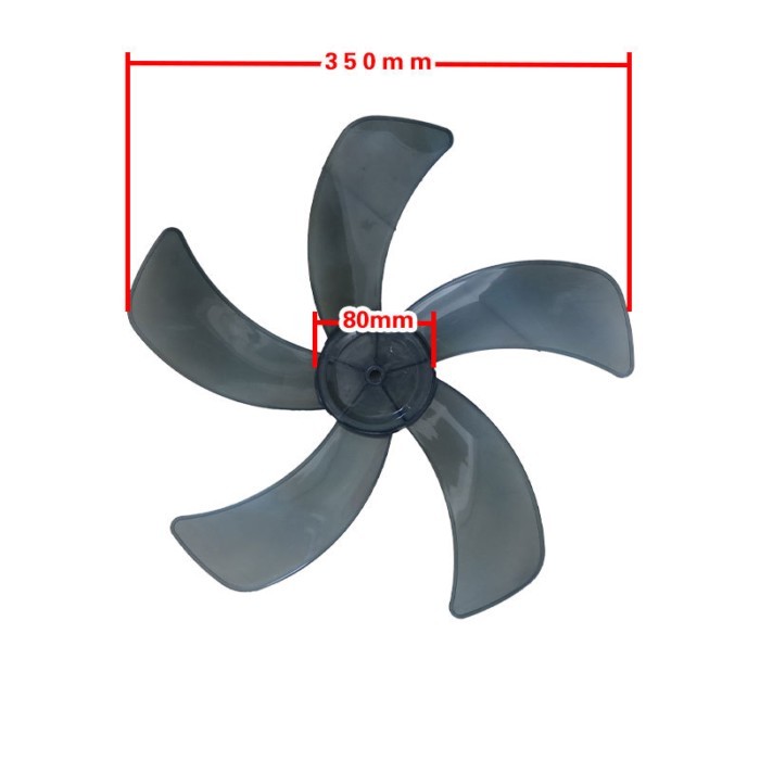 Universal 5-Blade Electric Fan Fan Blade 47cm 350mm Fan Table Floor Accessories Blade