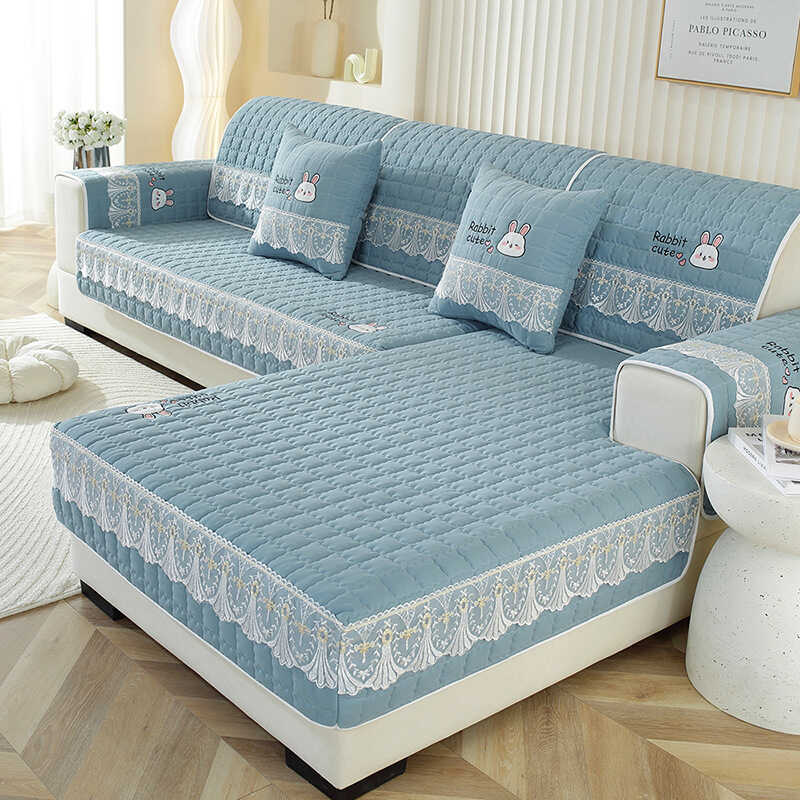 Embroidered Fabric Universal Universal Anti-slip Thickened Sofa Cushion Simple Fashion Sofa Cover Back Towel 2025