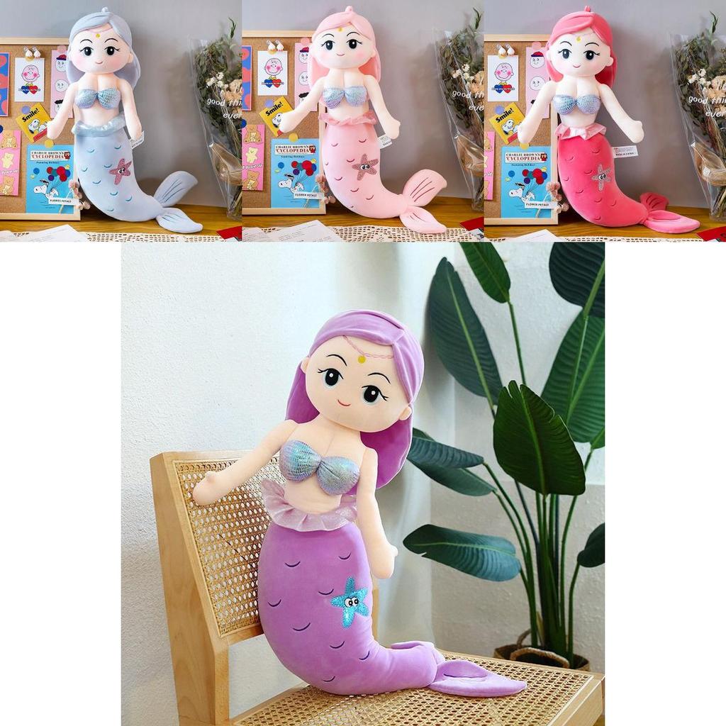 Mermaid Stuffed Adorable Plush Doll Soft Toy Perfect For Gifts Birthday Girls