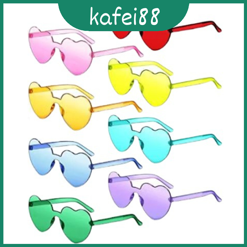 Heart Fashionable Shaped Sunglasses For Women In 11 Candy Colors