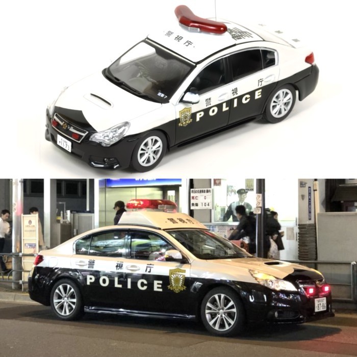 RaiS Subaru Legacy Legacy B4 2.5 GT 2014 1: 43 Japanese Police Car Police Station